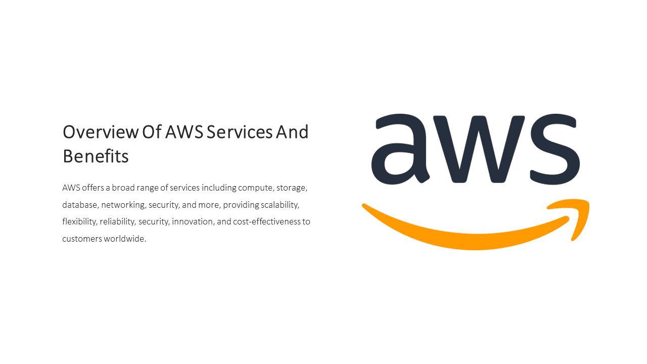 Simplistic AWS Curve design: Our talented designers create a captivating background for your presentations.