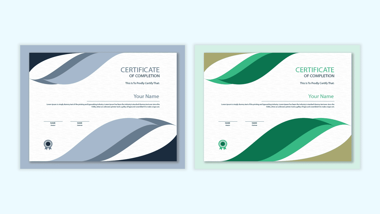 certifictes Sample