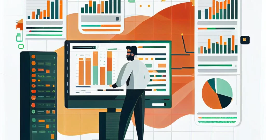 A detailed market analysis process depicted through engaging statistical infographics and visuals, providing valuable insights and data-driven information.