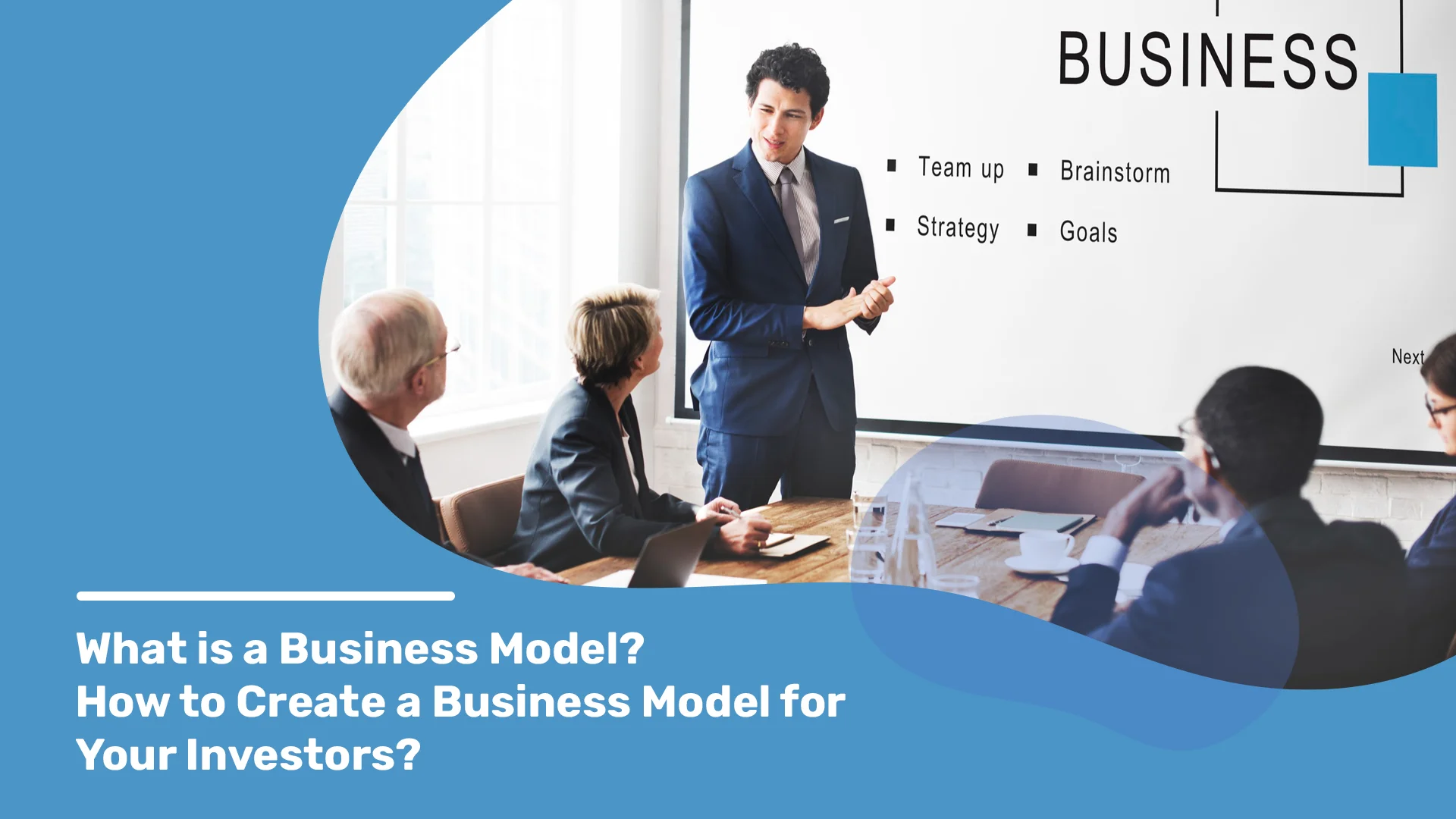 A professional is elucidating their business model to stakeholders through a well-structured and comprehensive presentation.