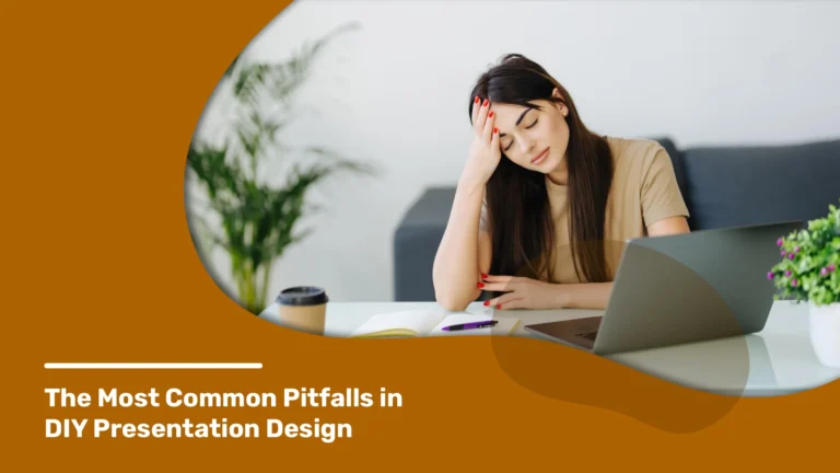 A women faded up on common pitfalls in DIY Presentation Design