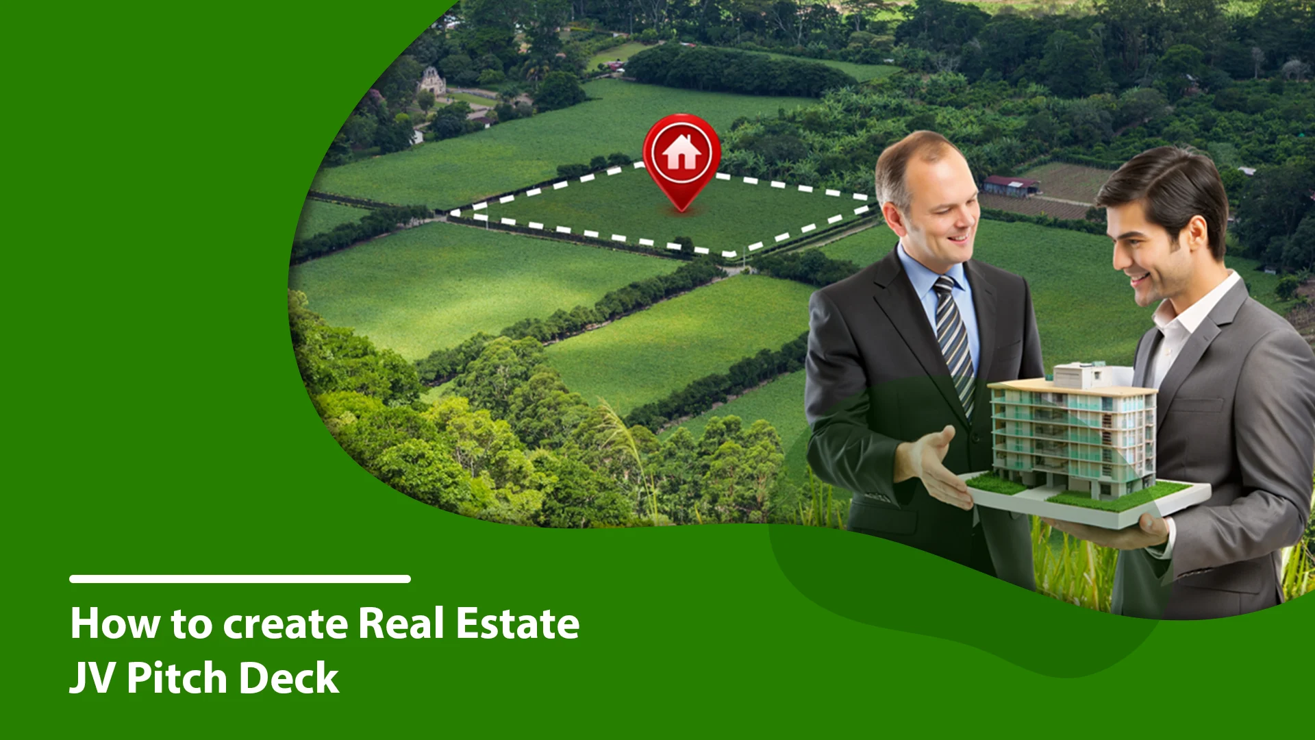 A pitch deck designer helps to create a Real Estate JV Pitch Deck